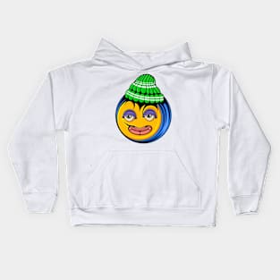 Funny Face Emoji Kids Hoodie